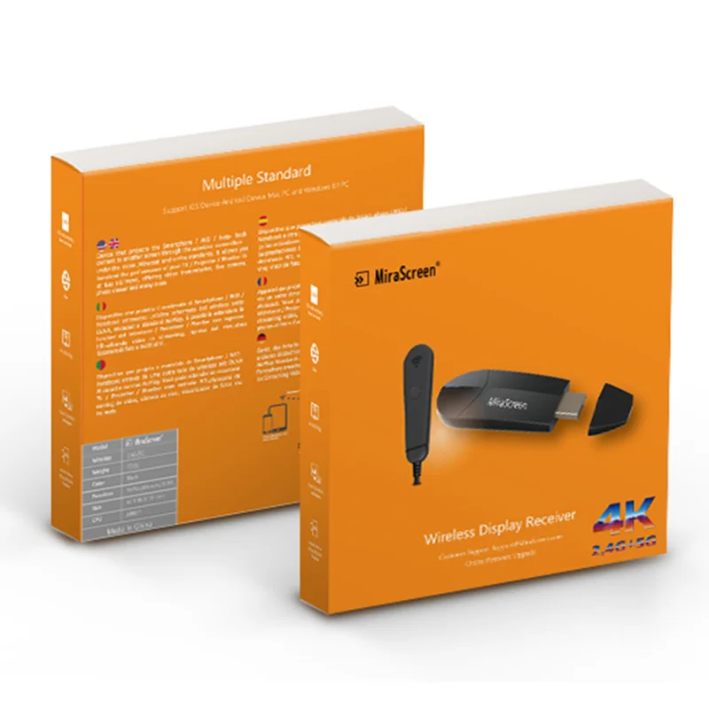 K6 ТВ палка ключ беспроводной дисплей приемник 2 4G/5G двухдиапазонный WiFi UHD 4K Miracast