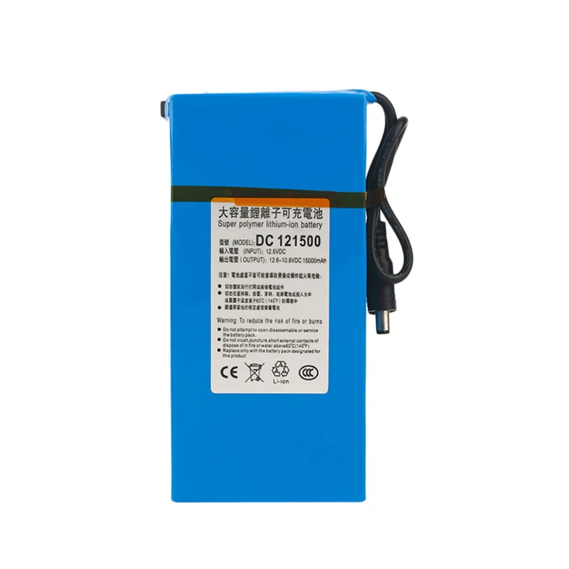 Cncool DC 12 V 15000 MAH перезаряжаемый портативный литиевый аккумулятор DC121500 mAh с