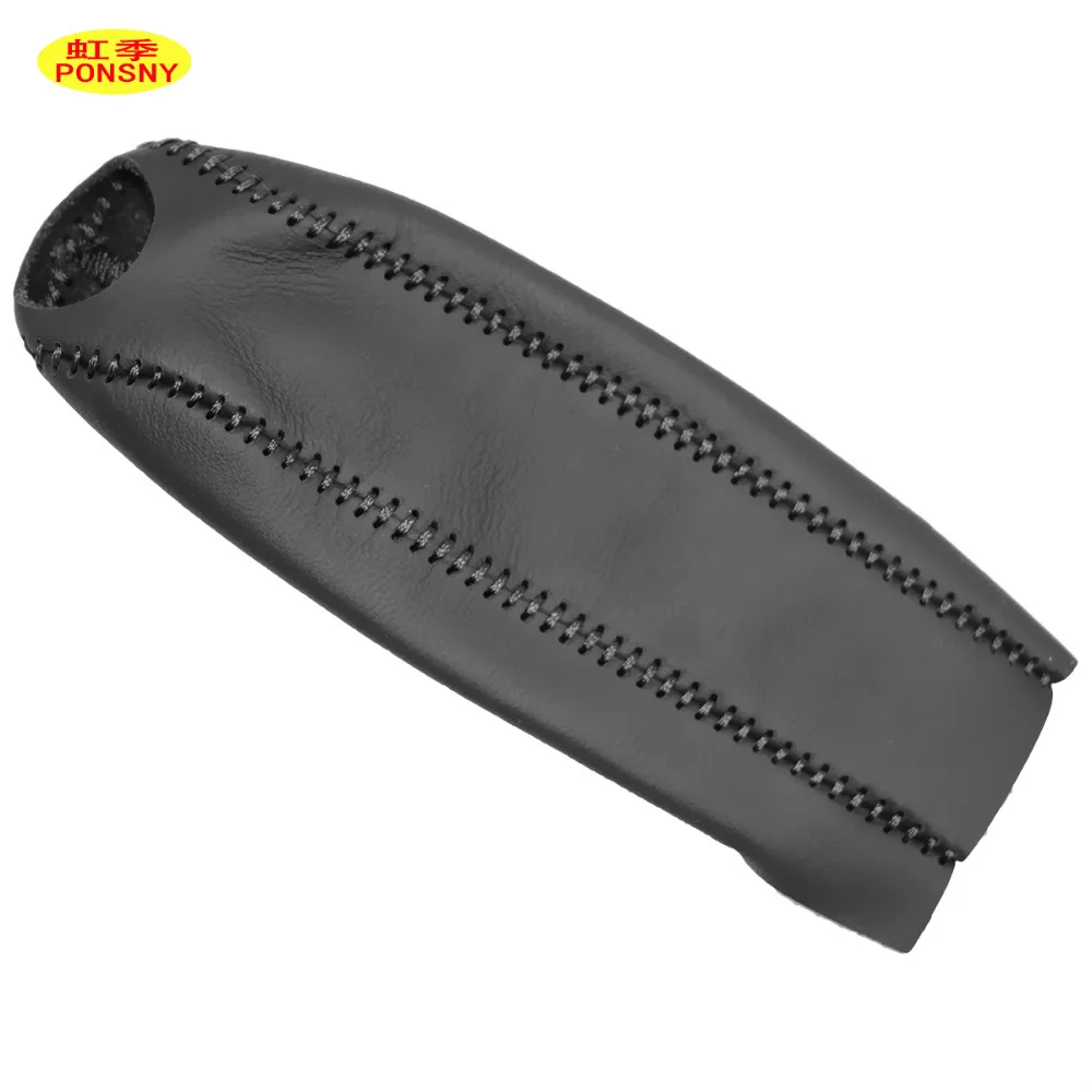 PONSNY Car Handbrake Covers Case for Ford KUGA 2013 Auto Handbrake Grips Black Lever Cover hand brake cover car interior accessories