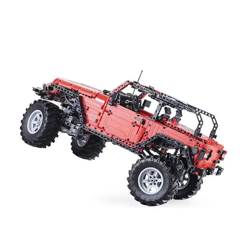 RC пульт дистанционного управления внедорожник Jeep Wrangler автомобиль новая техника серии строительные блоки набор мальчиков подарки C61006 1941 шт