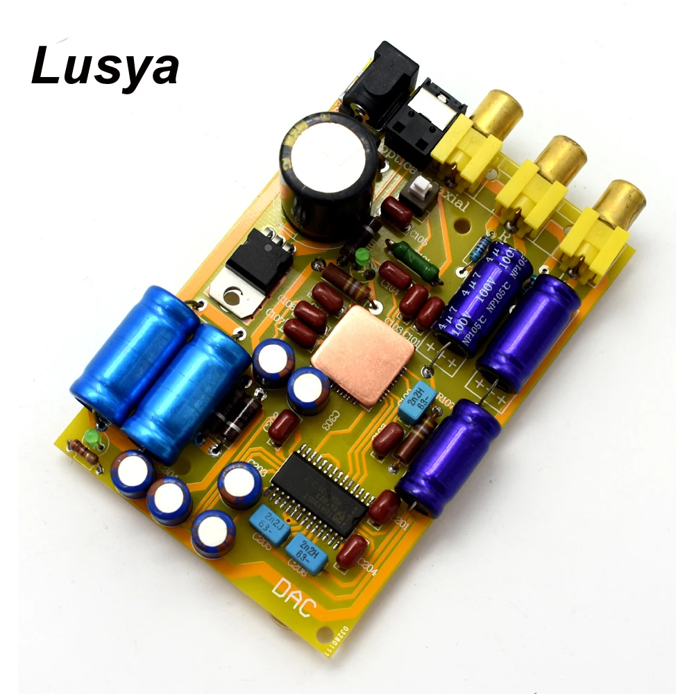TDA1315T DC6V 12V аудио DAC Оптическое волокно коаксиальный аналоговый декодер HIFI