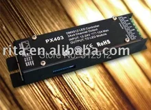 DMX512 декодер постоянное напряжение; Meets DMX512/1990; DC12-24V вход; 12 В/5A * 4 каналов выход, P/N: PX403