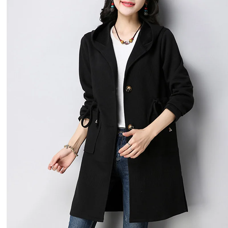 

2018 Women Winter Plus Size Quilted Cotton Solid Color Long Cardigan Coat Ladies Fashion Warm Long Sleeve V-Neck Coat