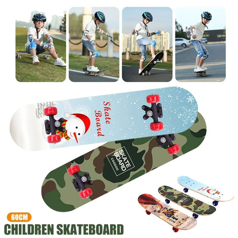 

Deck Skateboard Complete Skateboard Longboard Single Warping Slide Skate Board 60cm Maple Fashionable Popular