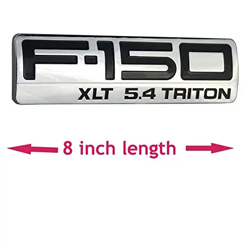 Fit For F-150 XLT 5.4 Triton Fender Emblem Replacement Sticks Decals Black 2pcs