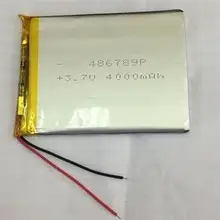 1 шт. 486789 3,7 в 4000 мАч полимерная литиевая батарея хорошего качества батарея для планшет ПК GPS bluetooth-рекордер