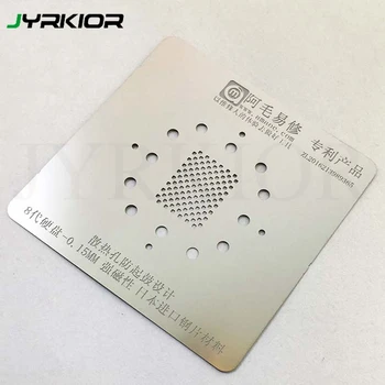 

Jyrkior T0.15/0.25mm For iPhone 6/6P/6s/6sP/7/7P/8/8P/x NAND Flash Tin Plate Steel Net BGA Reballing Stencil