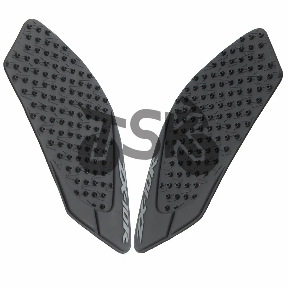 

Tank Pad Side Gas Knee Grip Stickers Black Motorcycle For Kawasaki ZX10R ZX 10R ZX-10R 2008 2009 2010 High quality