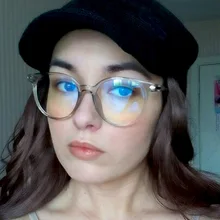 Женские очки прозрачные анти-голубые легкие очки для работы за компьютером очки для геймеров винтажные круглые поддельные очки Оптическая оправа для очков