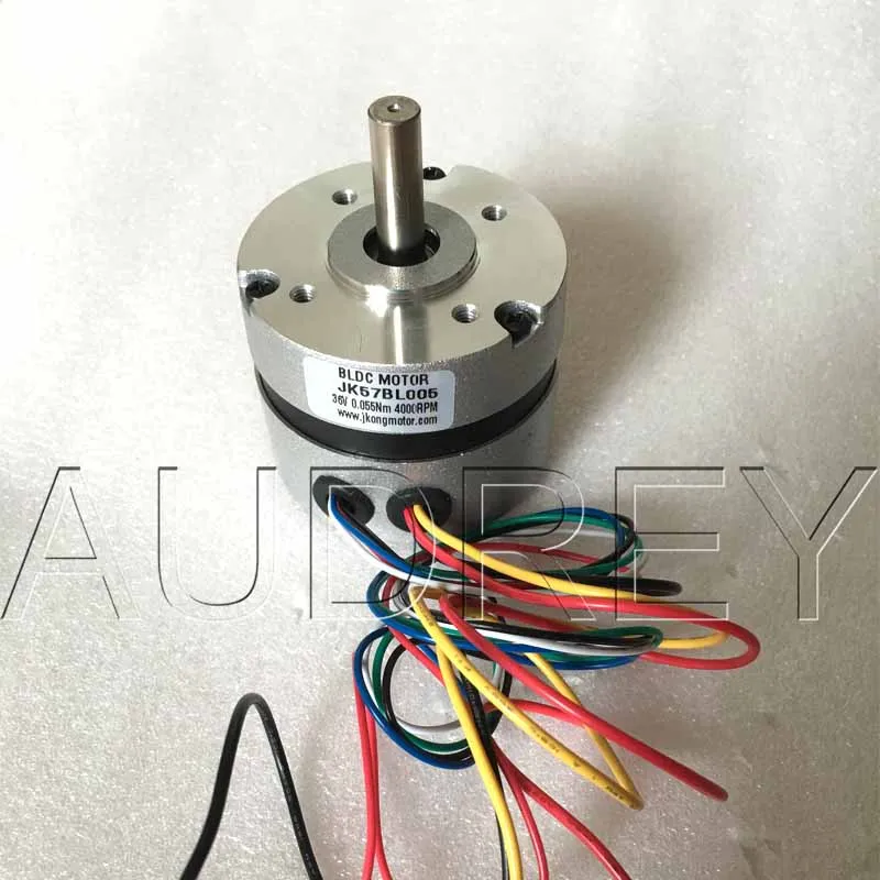 

Free shipping 57BL005 Circular Fuselage and Hall feedback 36V DC 4000rpm 57mm 0.6A 23W 3 phase Brushless DC Motor Shaft 8mm