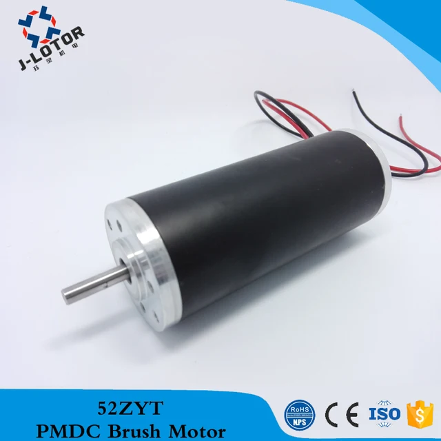52zyt01a 60w 1 4a 4 8a 3700 4000rpm 12v 24v 48v Dc Motor Low Noise 52zyt01a 60w 1 4a 4 8a 3700 4000rpm 12v 24v 48v Dc Motor Low Noise Permanent Magnet Brush Electric With 100mnm