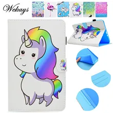 Wekays для samsung Tab A6 10,1 мультяшный чехол с единорогом для samsung Galaxy Tab A6 A 6 10,1 T585 T580 T580N чехол для планшета s