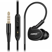 Tnowes Sports Brand Running Headphones ear With Mic Stereo Heavy Bass Music Noise Canceling Earphones Sweatproof fone de ouvido
