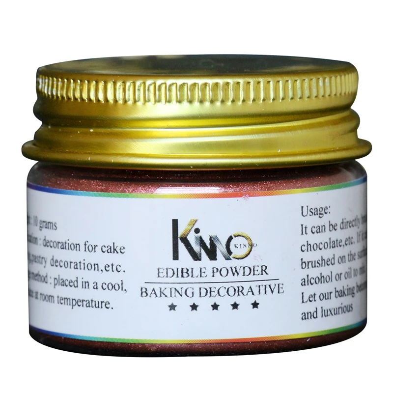 

KINNO Wine Red Edible Food Powder for Food Decoration,Baking,Cake,Chocolate,Bread,Pie,Fries,Cream,Arts Food Grade Powder 10g