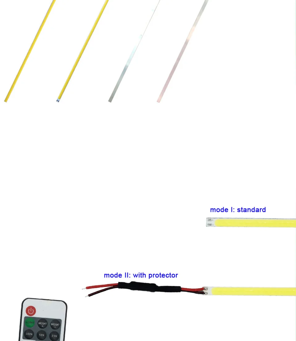dc 12v 10w 20w 60cm 40cm 30cm 20cm cob led strip car light (7)