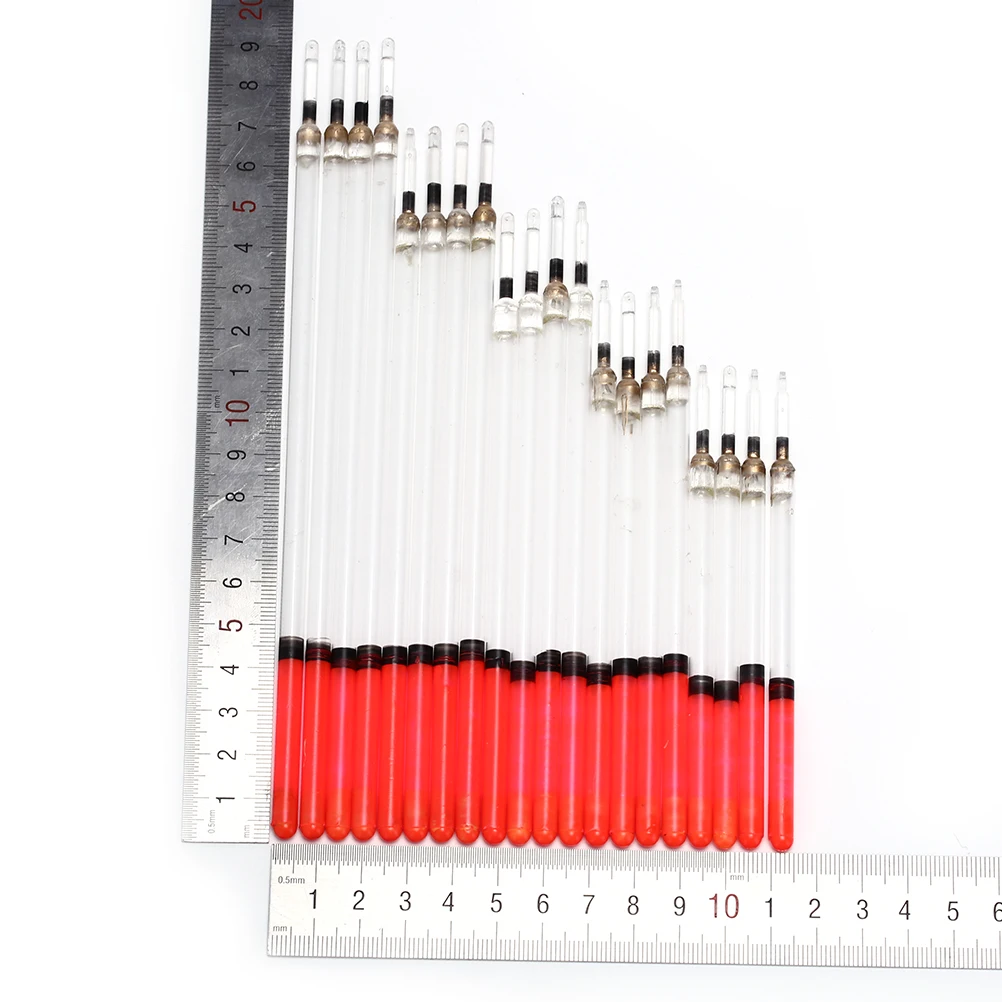 Новинка, 20 шт./лот, прозрачные Рыболовные Поплавки, Пластиковые Рыболовные Поплавки, плавающие Стволовые трубки, набор, рыболовные снасти