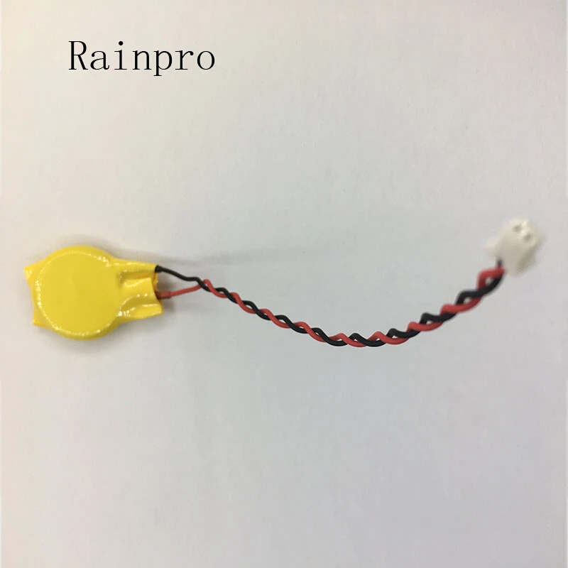

Rainpro 5PCS/LOT CR2016 2016 Button Battery with Wire and Plug CMOS 3V BIOS Battery