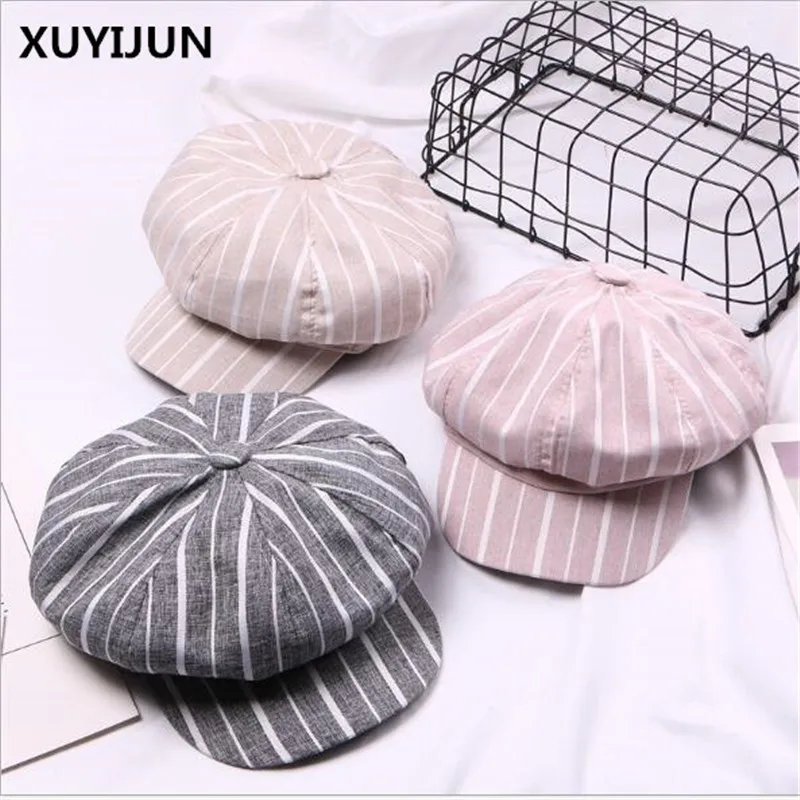 Xuyijun весна и осень мужские newsboy cap Девушка Восьмиугольные шляпы для женщин берет