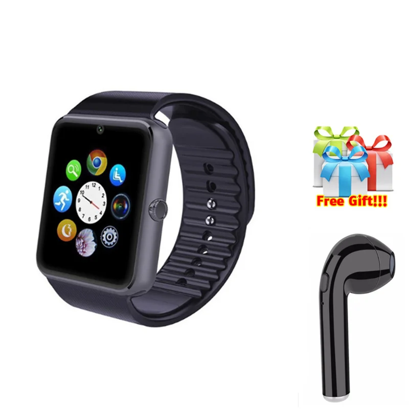 Smartwatch+earphone/set Bluetooth Smartwatch phone with camera Support SIM TF Passometer Smart Watch for Android PK Q18 Y1