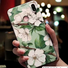3D Print Emboss Flower Phone Case For iPhone XS Max 6 6S 7 8 Plus X 5 5S 10 XR Soft TPU Capa For Xiaomi Mi A2 Lite A1 5X 6X Case