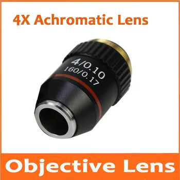 

4X Metal 195 Biomicroscope System Achromatic Bio-Microscope Biological Microscope 4 Times Objective Lens for Lab Laboratory