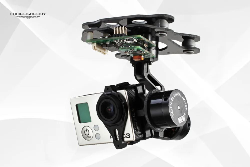 Famoushobby Smart 3 DYS 3 Axes Smart Gopro BL Gimbal и с 3 Осями мини контроллер AlexMos