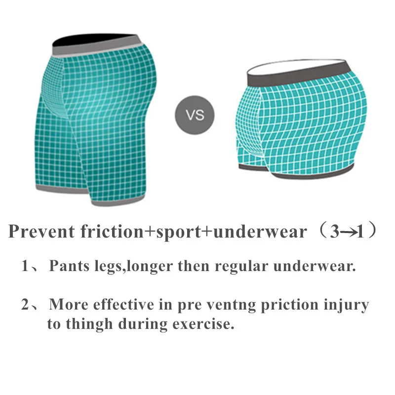 Спортивное Мужское нижнее белье, длинные трусы-боксеры, хлопковые мужские трусы-боксеры, одноцветные боксеры, мужское нижнее белье, большие размеры, M-3XL