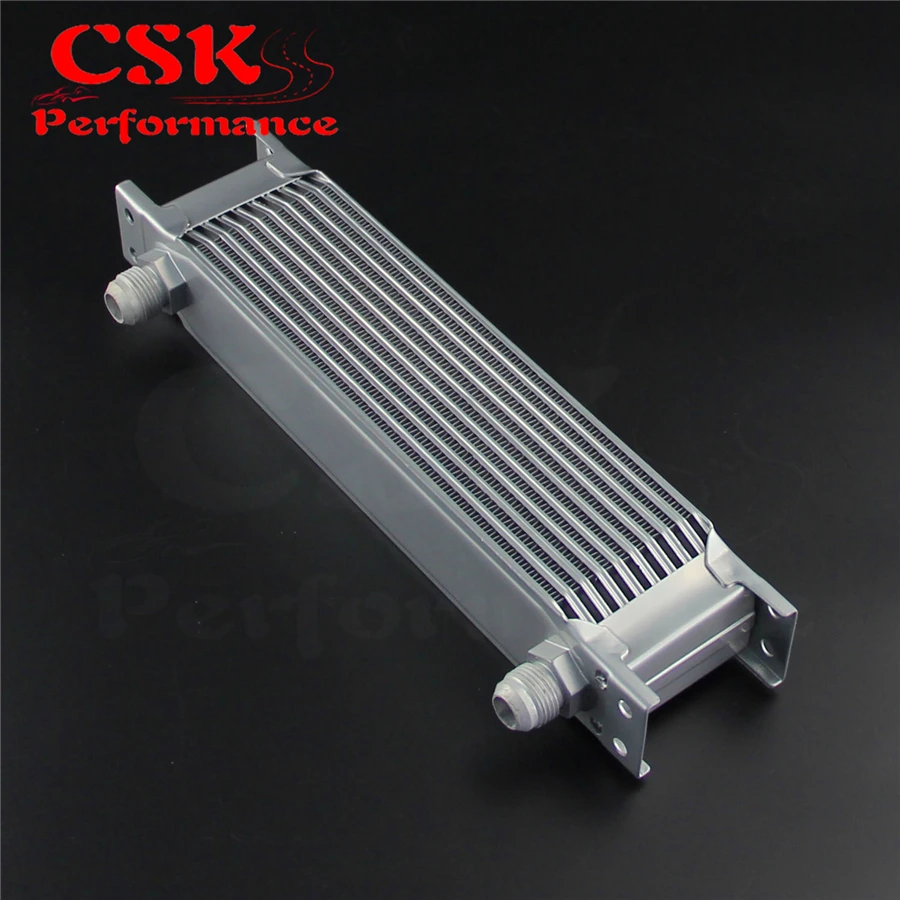 AN10 Universal Aluminum Engine Transmission 10 Row 248mm Oil Cooler Mocal Type Black |