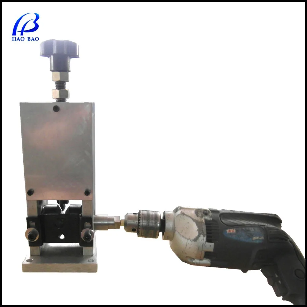 HW 25 Benchtop Copper Wire Peeling Machine Drill/Handle