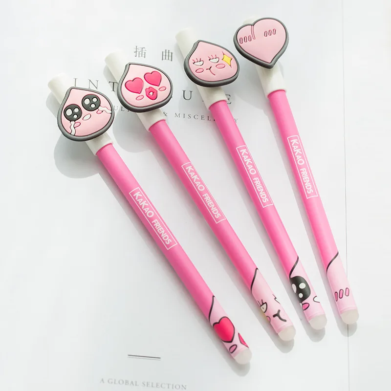 

1 Pcs Cute Kawaii Expression Creative Erasable Gel Pen Blue Refill Student Office Writing School Prizes Stationery