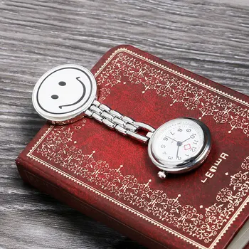 

Fashion Stainless Steel Nurse Pocket Fob Watch, New Silver Medical Doctor Brooch Quartz Analog Pendant Watch