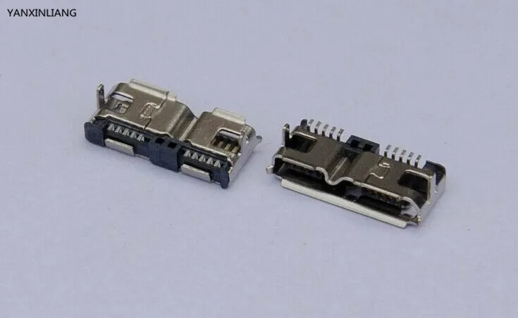 

5pcs/lot Micro USB 3.0 B Type SMT Female Socket Connector for Hard Disk Drives Data Interface