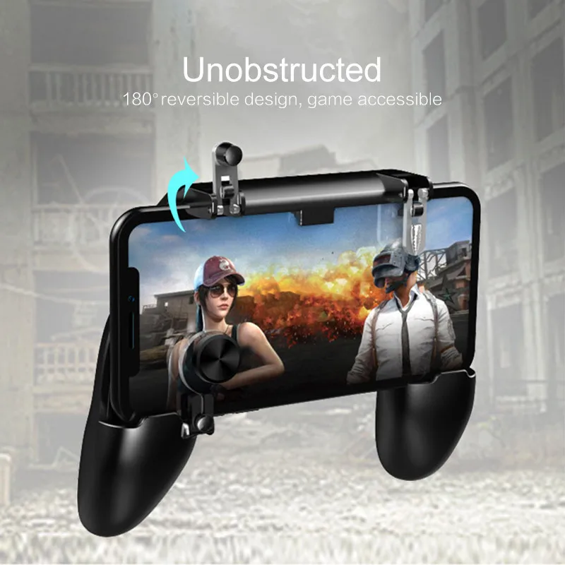 

Hot W11+All in One Mobile Gaming Game Pad Fortnit Free Fire PUBG Mobile Game Controller PUBG Joystick Metal L1 R1 Trigger