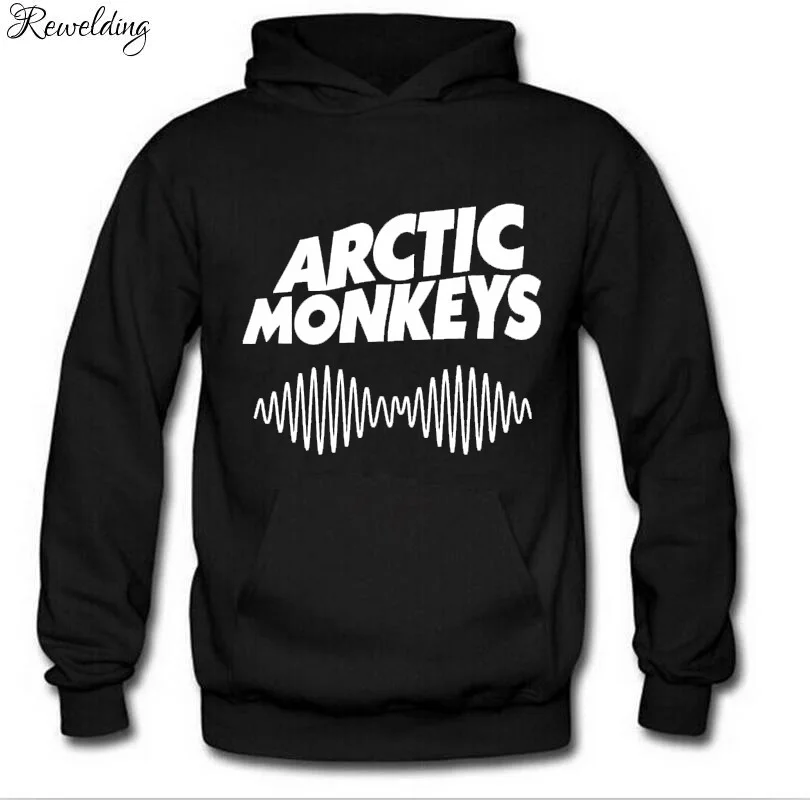 Осень-зима ARCTIC MONKEYS печатных флисовые толстовки для мужчин спортивный костюм с длинными рукавами; пуловеры для мужчин в стиле «хип-хоп» Свитера для скейтборда; Новинка