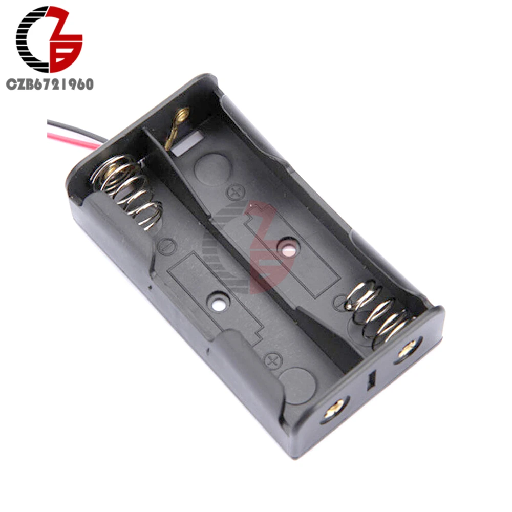 

10Pcs 2X AA Battery Holder Charger Box Storage Box Battery Case Module with Wire Leads DC 3V DIY for Electronics DIY