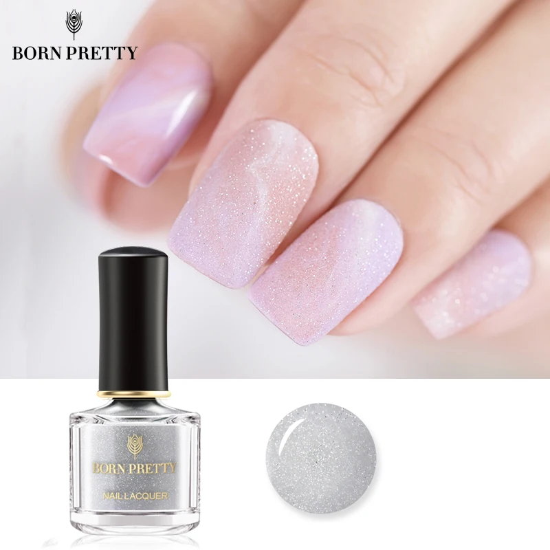 

BORN PRETTY Crystal Sand Nail Top Coat Polish 6ml Glitter Liquid Varnish Scrub Dust Nail Art Polish Lacquer