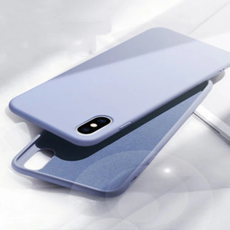

Original Liquid Silicone Case for iPhone XR X Xs Max Soft-touch luxury For Apple 7 8 6 S Plus 5 5S SE Cover Case