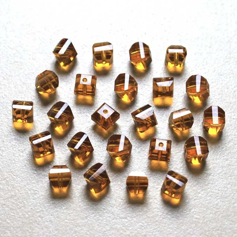 

Shangquan 100pcs 2019 Newly Beads Austria Crystal Beads Loose Spacer Bead for DIY Jewelry Making 6.5x6mm