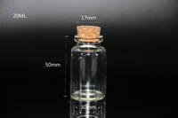 100pcs 30*50mm Clear Glass Bottle Vials Empty Sample Jars with Cork Stopper Message Vial Weddings Wish Bottle Home Storage Box 2