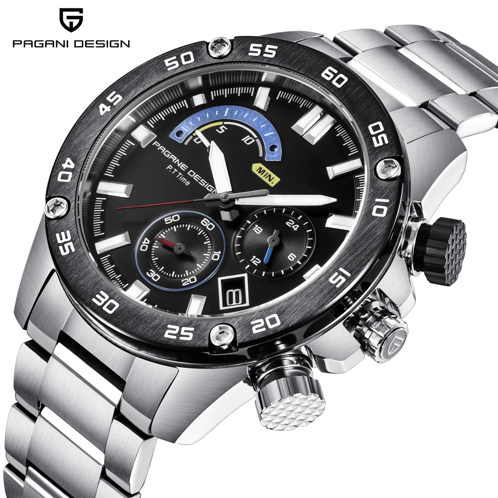 

PAGANI DESIGN Luxury Brand Business Stainless Steel Quartz Watch 30M Waterproof Sports Chronograph Men's Watches dropshipping