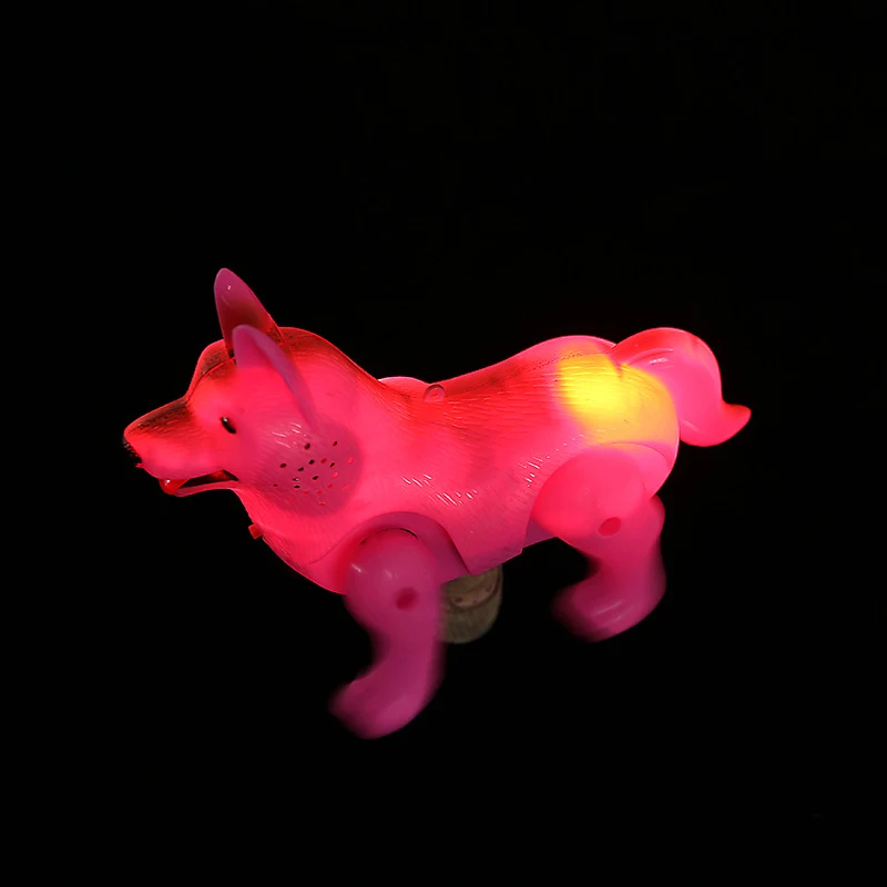Электронный Питомец Забавный робот собака для детей игрушки светодиодный светильник световой Музыка электрический выгула собак обучающие игрушки для детей в подарок