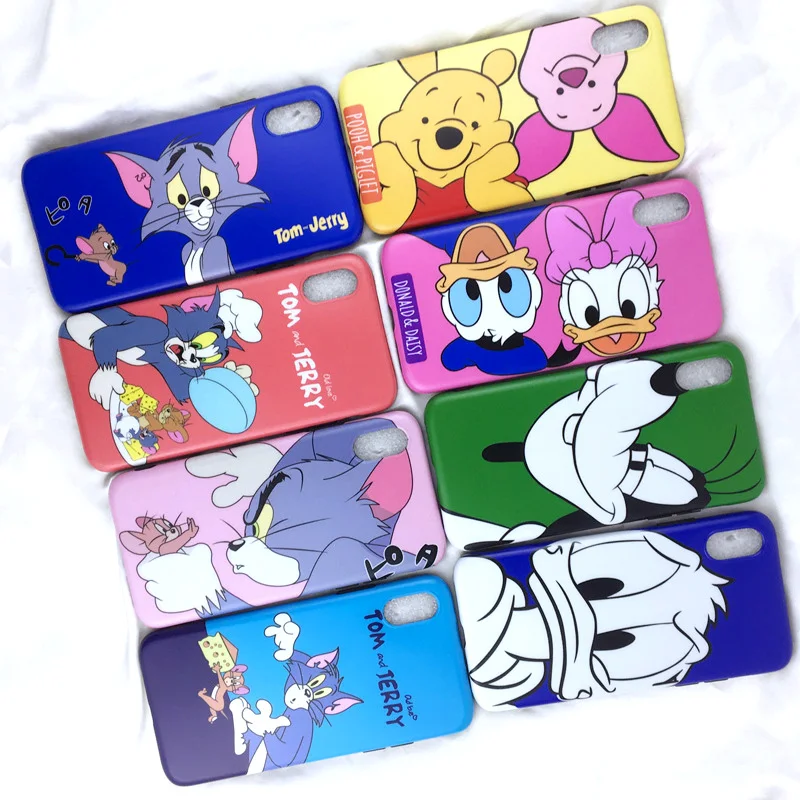

Matte Soft Silicone Celular Case for Coque iPhone Xs Max 6s 7 8 Plus Daisy Donald Duck Cat 6Plus 7Plus 8Plus Cover ifone capinha