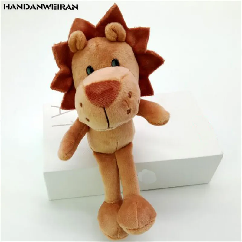 

1PCS Mini Cute Cartoon Lion Plush Toy For Girls Pendant Lions Doll Bag Backpack Stuffed Toys Company Gift 18CM HANDANWEIRAN