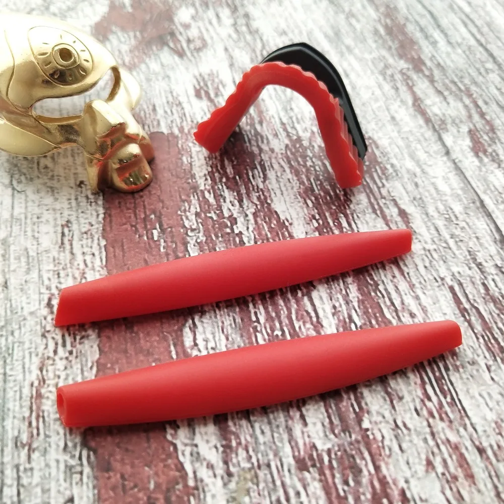 

Glintbay Rubber Kit Earsocks & Nose Pads for-Oakley M Frame Heater/Sweep/Strike/Hybrid - Red