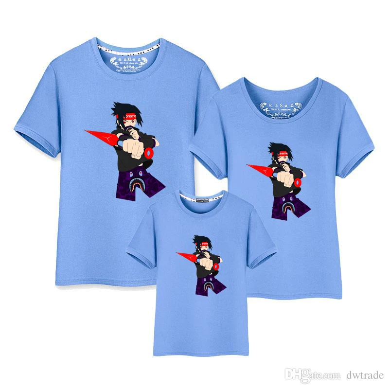 Hypet Naruto Supreme Sasuke семейство T skjorte мама папа и я Рождественская одежда семейная