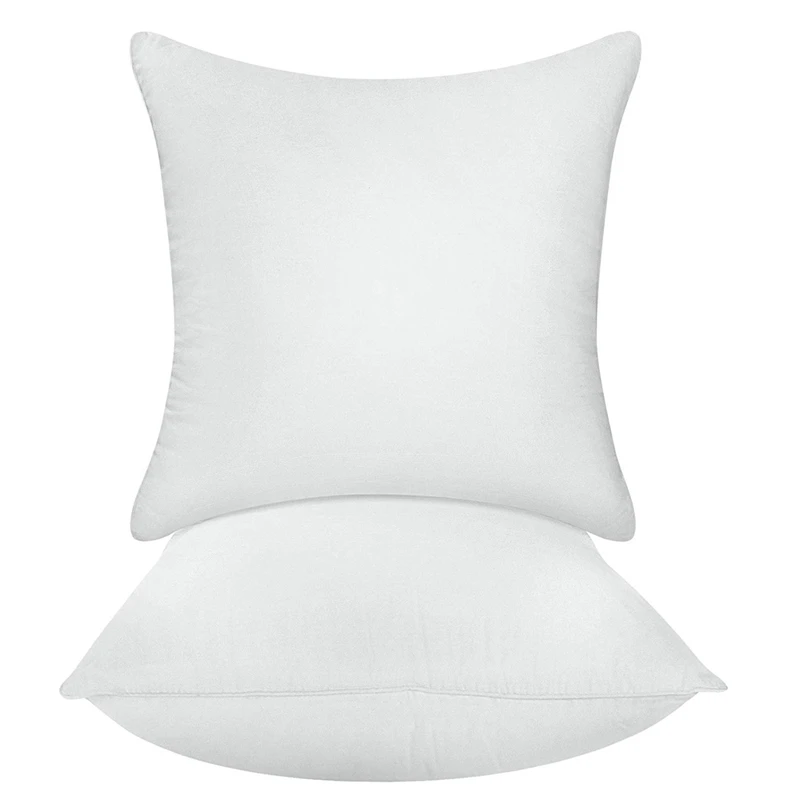 Новые постельные принадлежности Подушка вставка(упаковка из 2, белый)-кровать и подушки для дивана-домашние декоративные подушки - Цвет: White