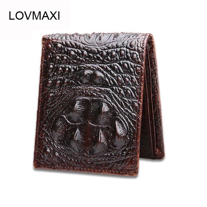 Мужские Винтажные кошельки LOVMAXI из 100% натуральной кожи повседневные кофейного