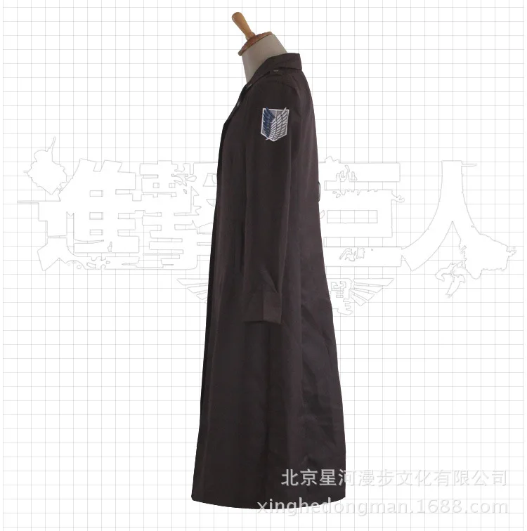 Атака Титанов косплей плащ костюм легиона Shingeki No Kyojin Eren Levi Плюс Размер Горячая
