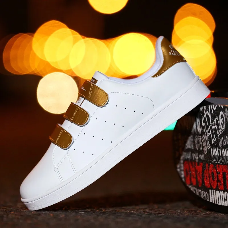 

Women White Shoes Casual Flats Hook Sneakers Women Autumn Shoes Women Chaussure Feminino Sapatos Unisex Shoes Female Trainers