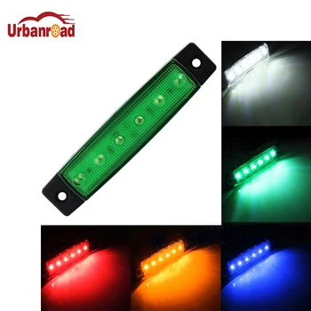 

Urbanroad 1Pcs 6LED Side Marker Indicator Light Brake Signal Lamp for Car Bus Truck Trailer Lorry Blinker Light 12V 24V